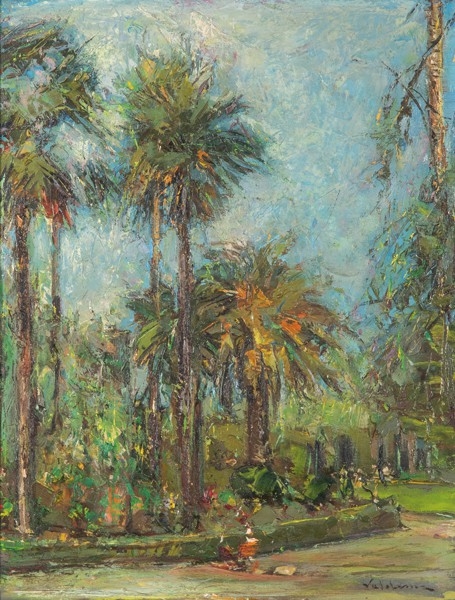 Artwork by Alve Valdemi del Mare, Jardín del alcázar de Sevilla, Made of Oil on tablex