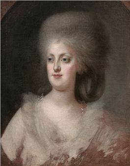 Portrait de Marie-Caroline d'Autriche, reine de Naples et de Sicile, dans un ovale feint - Agustín Esteve