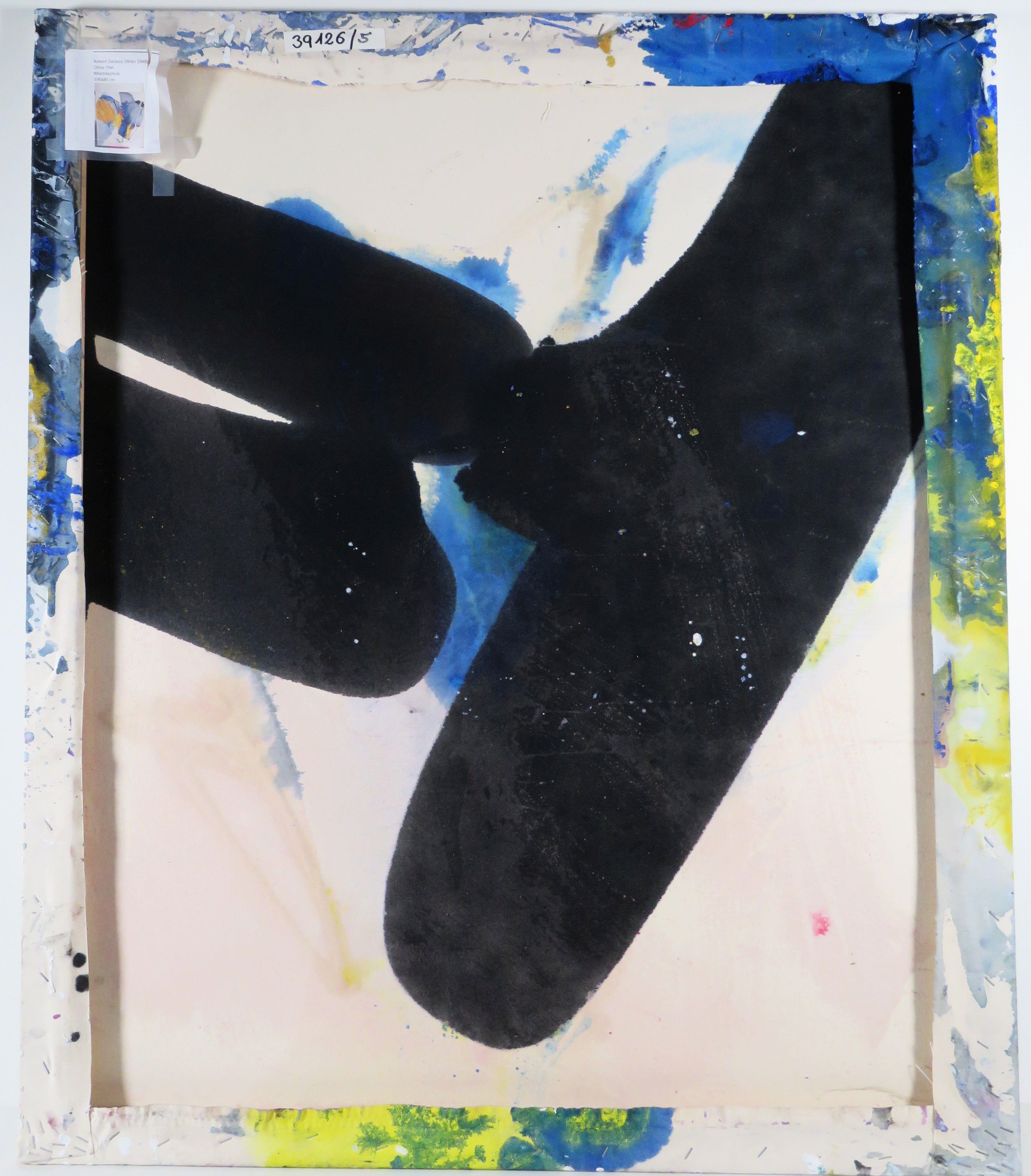 Artwork by Robert Zielasco, Ohne Titel, Made of mixed media with collage on canvas