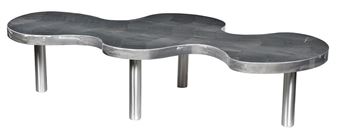Bert Furnari Powdered Aluminum Modernist Table - Bert Furnari