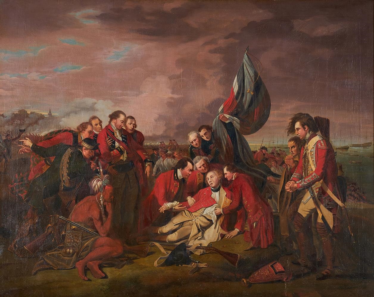 Benjamin West DEATH OF GENERAL WOLFE ON THE HEIGHTS OF ABRAHAM (1759
