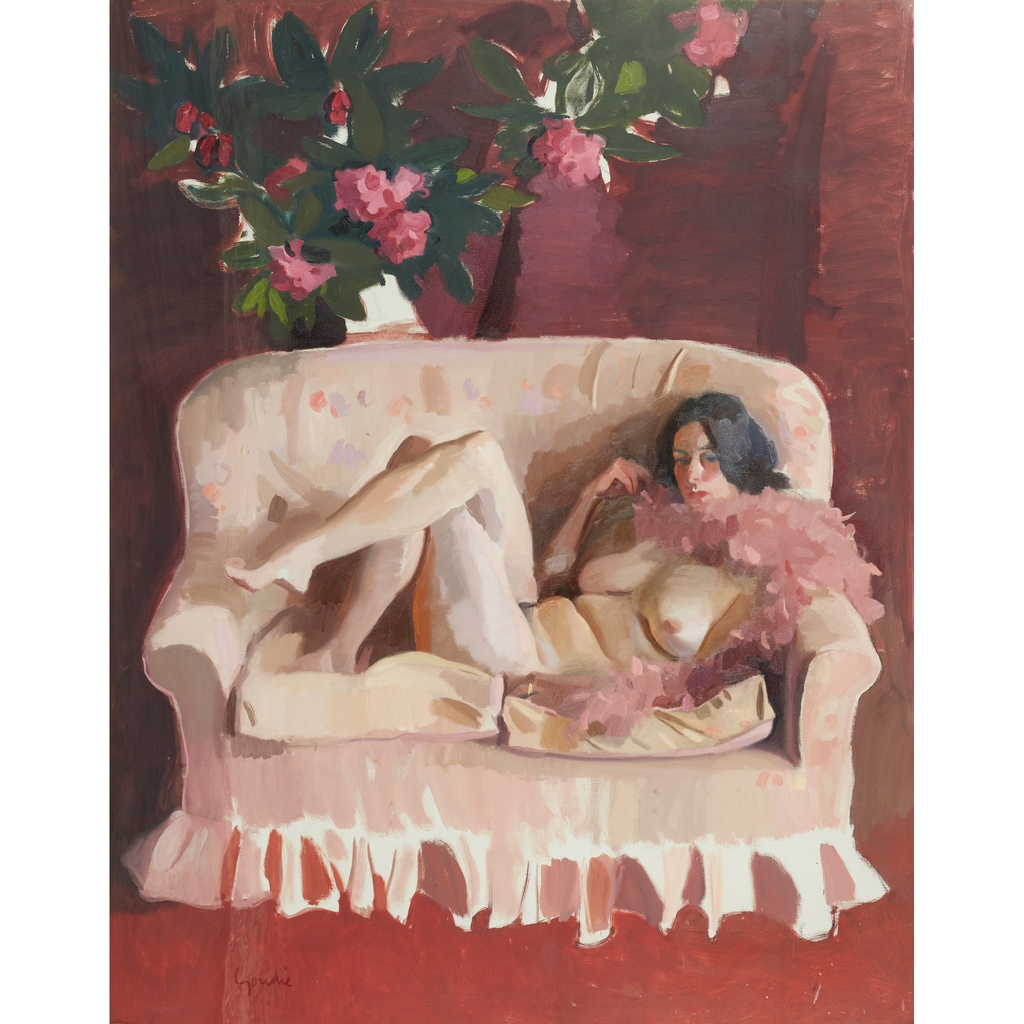 Artwork by Alexander Goudie, LA VIE EN ROSE, Made of oil on canvas