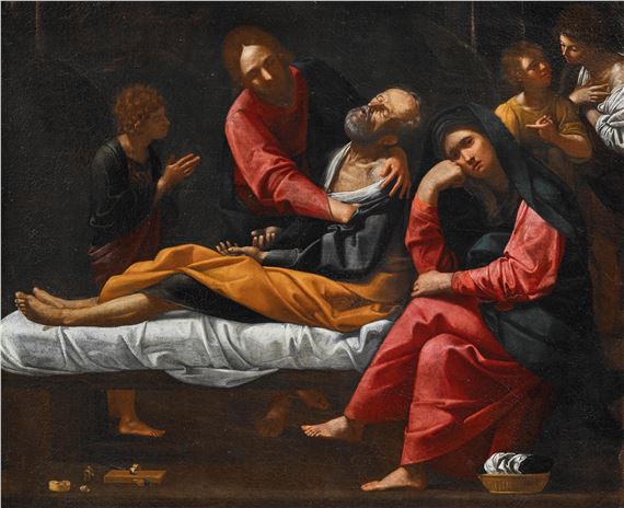 The Dormition of Saint Joseph by Giovan Giacomo Sementi