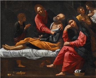 The Dormition of Saint Joseph - Giovan Giacomo Sementi