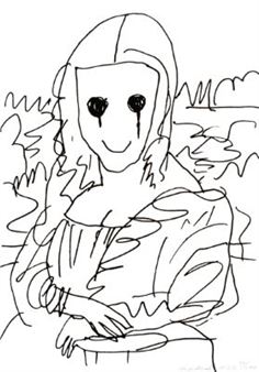 版画 MADSAKI Coffee Break Drawing Mona Lisa MADSAKI | Coffee Break