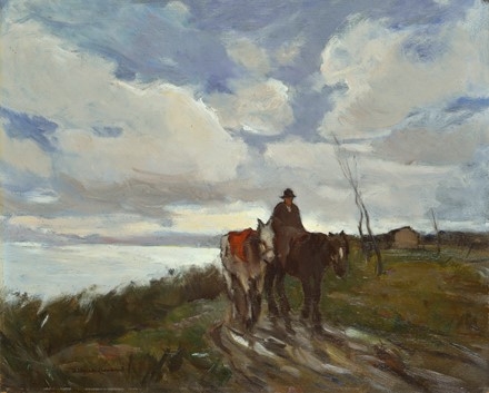 Artwork by Alberto Cecconi, TEMPORALE, Made of Oil on wood