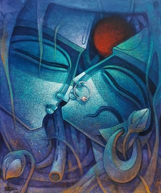 Artwork by Nityam Singha Ray, Untitled, Made of Acrylic on canvas