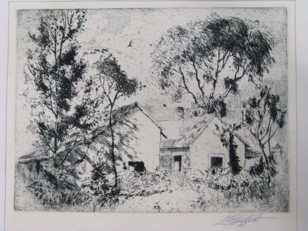 Louis Oscar Griffith | Two buildings | MutualArt