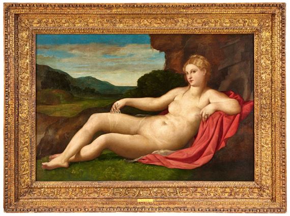 Recumbent Venus in a Landscape by Jacopo Palma il Vecchio