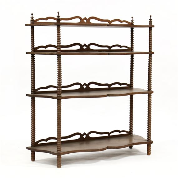 Large Walnut Etagere by Thomas Day, mid 19th century