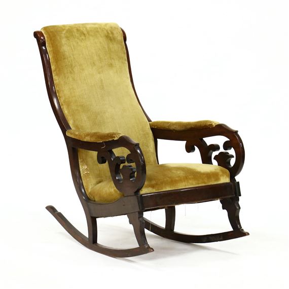 Mahogany Rocking Chair by Thomas Day, mid 19th century