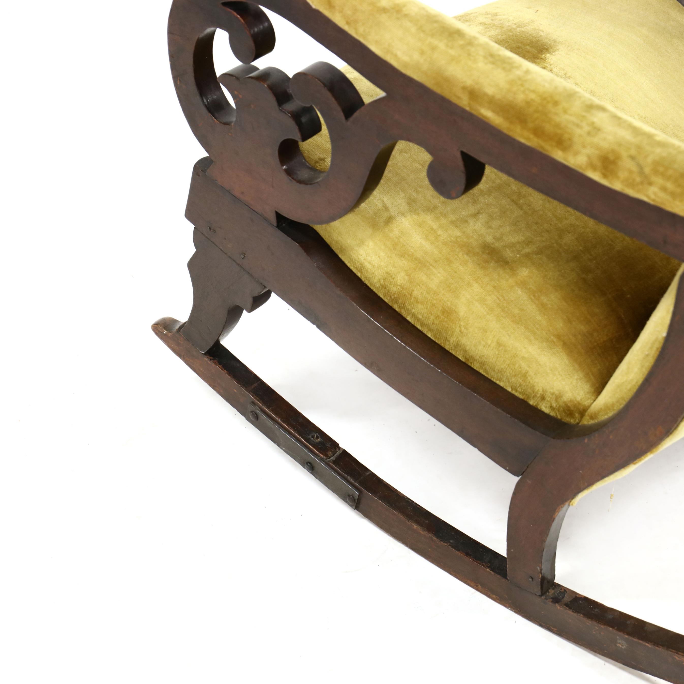 Artwork by Thomas Day, Mahogany Rocking Chair, Made of yellow pine