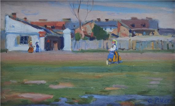 W drodze do miasta by Gustaw Pilatti