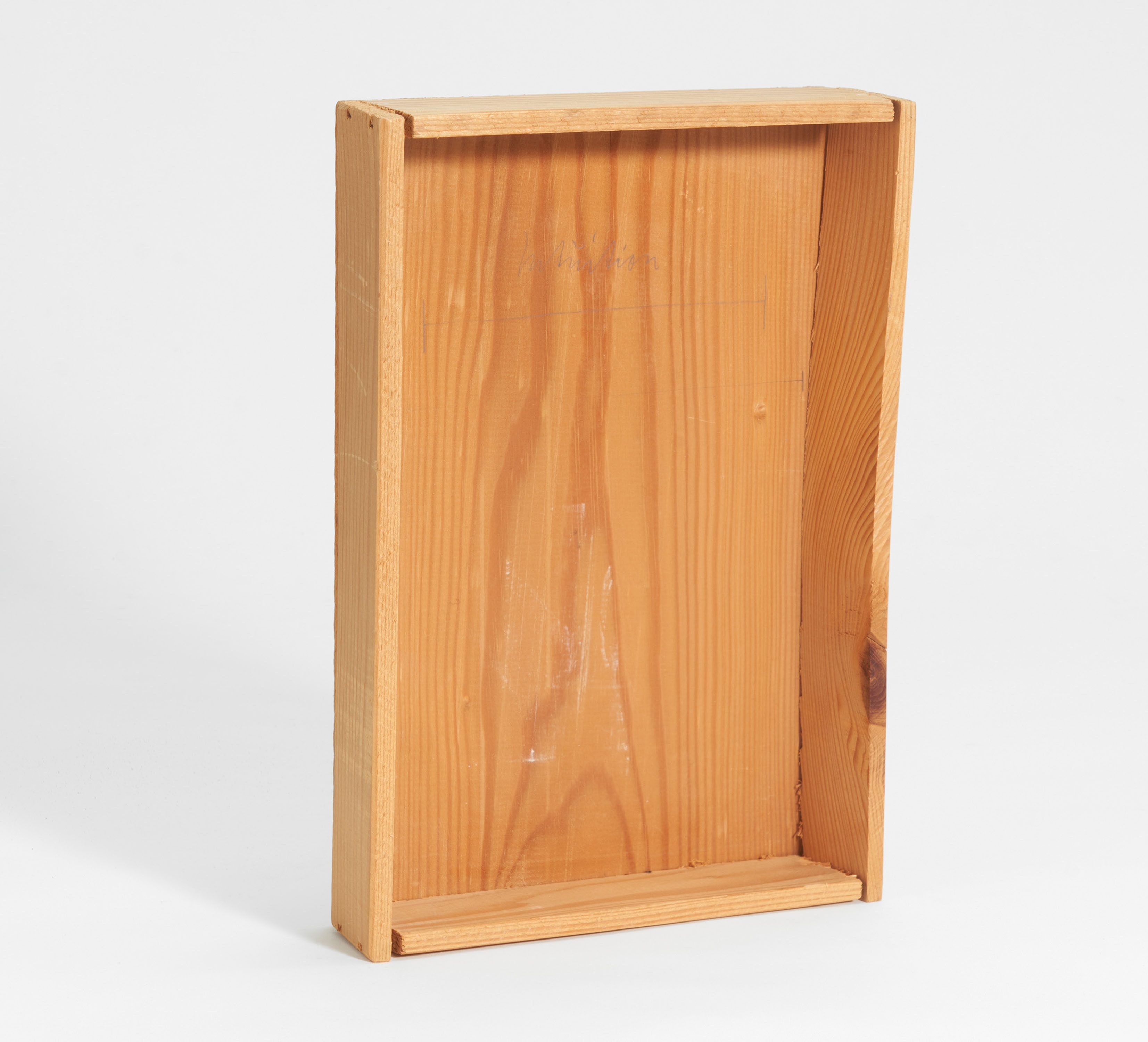 Artwork by Joseph Beuys, Intuition., Made of Wooden box with pencil drawing