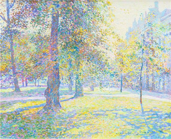 'Tegenlicht' / A sunny view of the Lange Voorhout, The Hague by Hessel de Boer