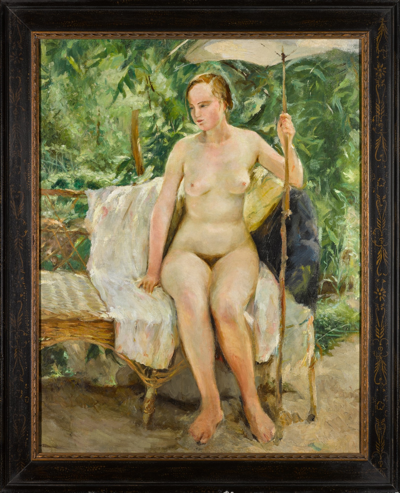 Artwork by Stepan Dudnik, Female Nude in Crimea, Made of oil on canvas