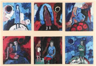 (Scenes with a man, woman and an animal). - Theo Van de Horst