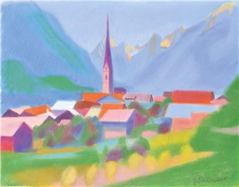 Villaggio in Tirolo (presumibilmente valle Ötztal) - Walter Honeder