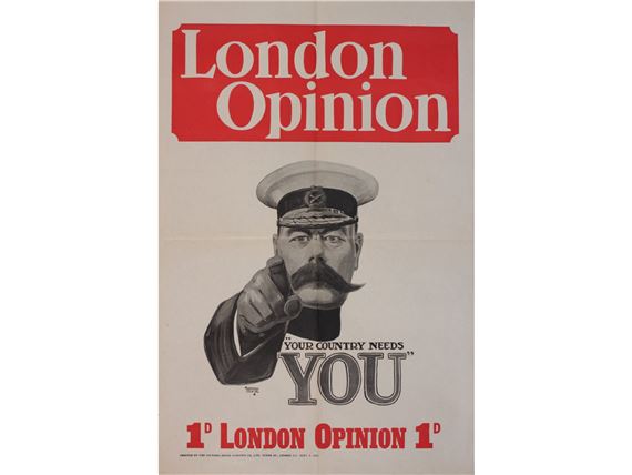 Britons Wants you Lord Kitchener Alfred Leete 1914 Druck Faks_Plakatwelt 878