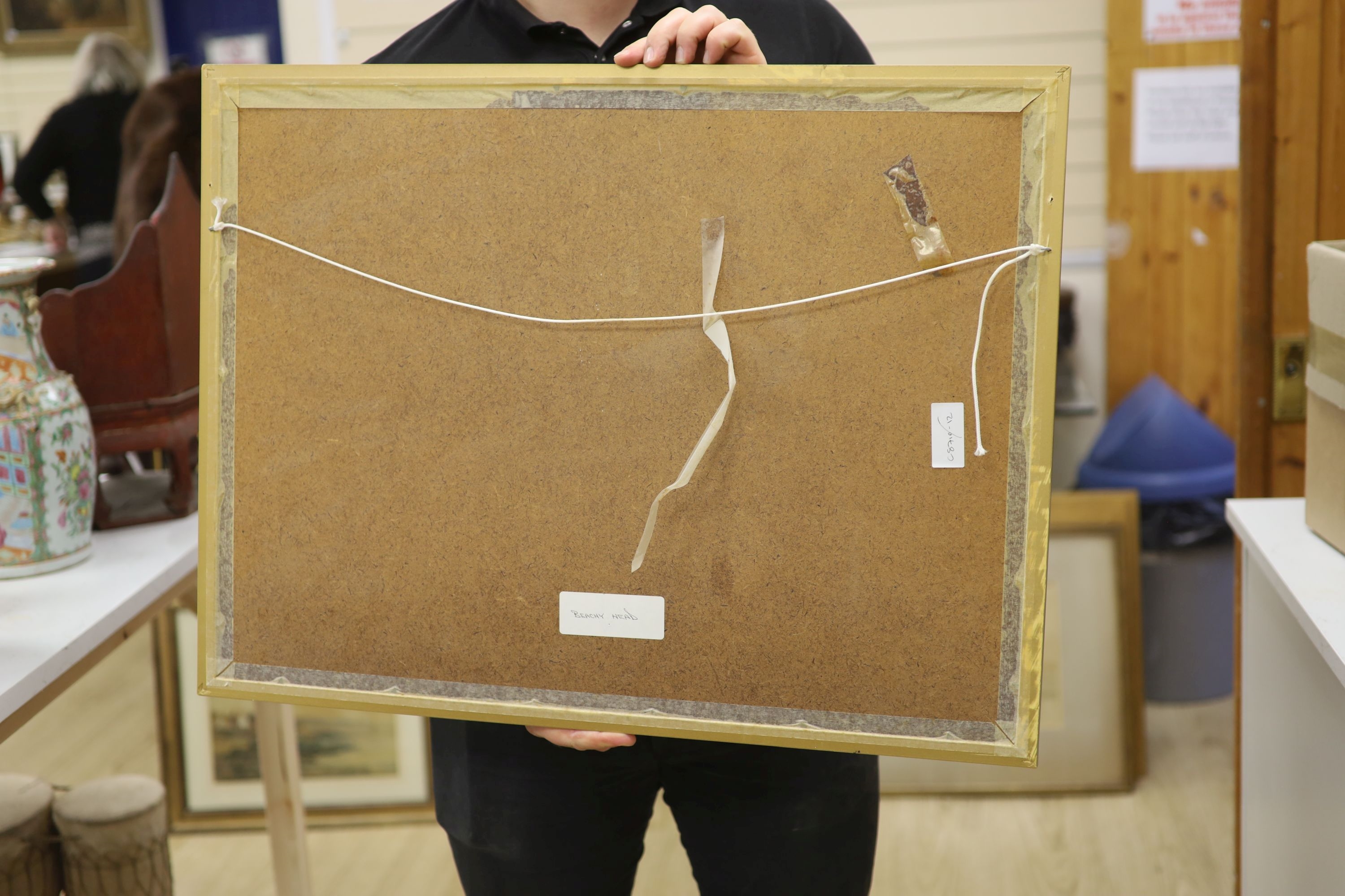 Artwork by Dennis Rothwell Bailey, Beachy Head, Made of watercolour