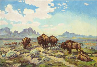 Buffalo on the Plains - Jake Haverstick