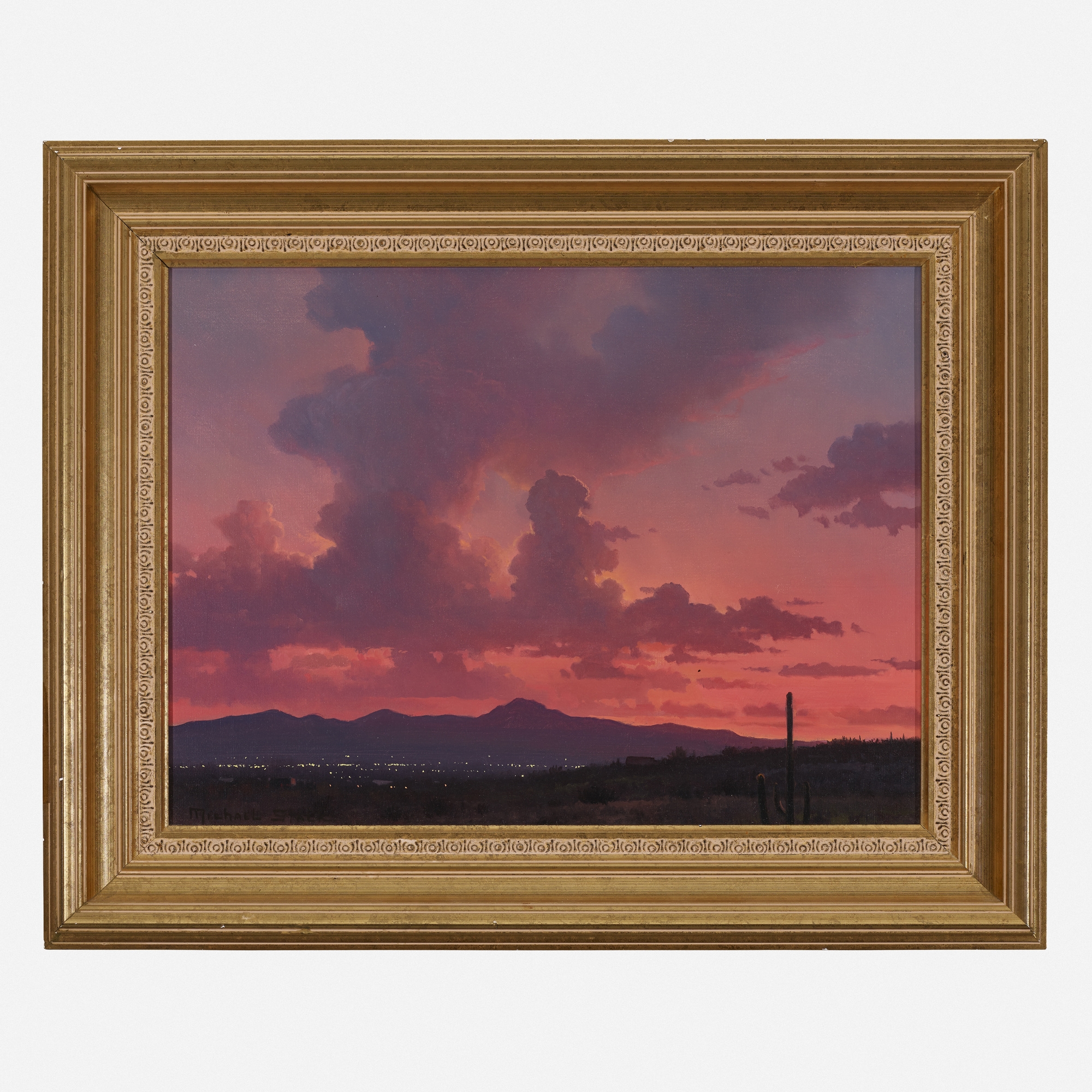 Michael Stack | Red Twilight Over Tucson (1991 - 1992) | MutualArt
