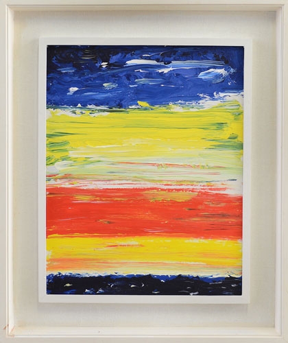 Artwork by Vincenzo Brambilla, Libero in volo, Made of acrylic on masonite