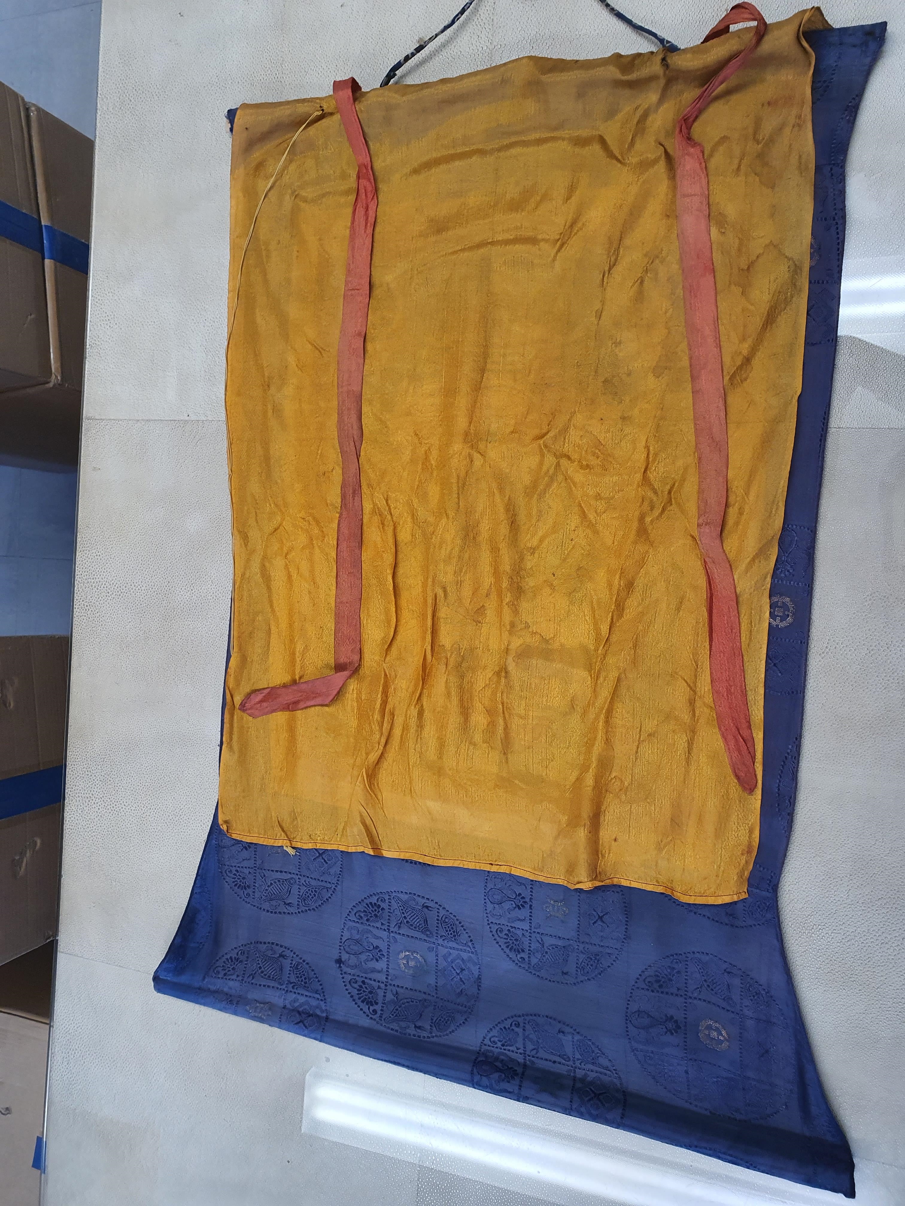 Artwork by Mongolian School, 19th Century, A MONGOLIAN THANGKA OF SADAKSARI AVALOKITESHVARA., Made of mounted in silk