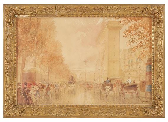 Animation devant la Porte Saint Martin à Paris by Francis Garat