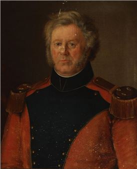 Portrait of a Danish general in uniform - Johan Frederik Møller