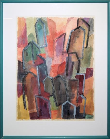 Abstrakte Komposition aus Farbflächen