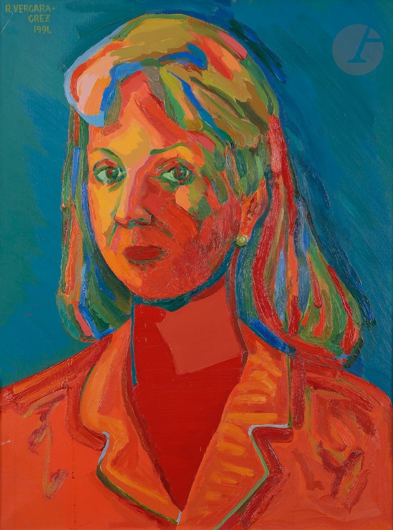 Portrait of Mimi Marinovich by Ramón Vergara Grez