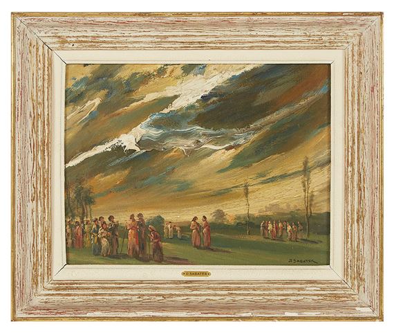 Conversation au parc by Daniel Sabater y Salabert, 1947