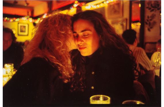 Lynette and Donna at Marion's Restaurant, New York by Nan Goldin, 1991