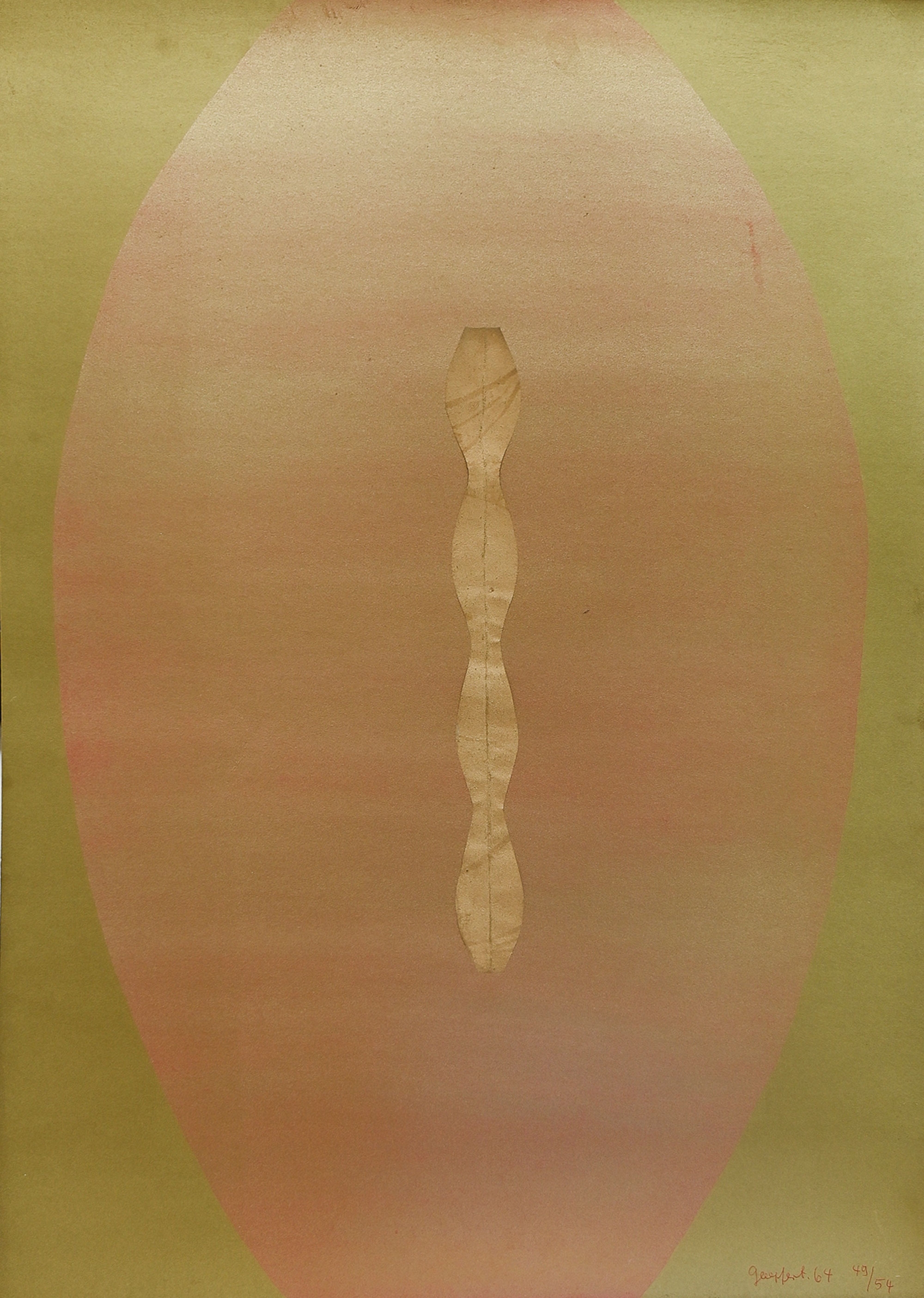 Hermann Goepfert | ‚Struktur auf goldenem Fond‘ | MutualArt