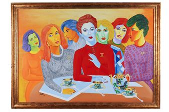 "THE LADIES DRINKING TEA" - Sergio Raffe