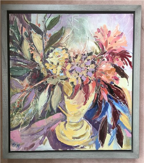 Chrissie's Flowers by Emma Haggas (b.1963)