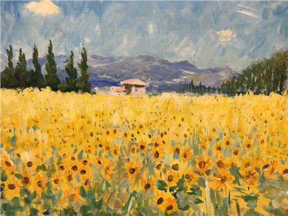 Provençal Landscape by Marcel Gatteaux