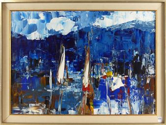 "The Sailboats of Jerico (Jericho), BC" - John H. Kinnear