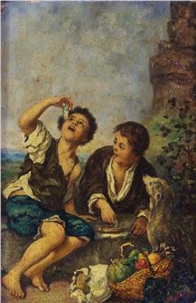 "Children Eating Pie" - Bartolomé Estebán‏ Murillo