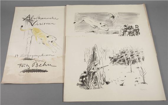 Zyklus "Afrikanische Visionen" by Fritz Behn, around 1910 – 1920
