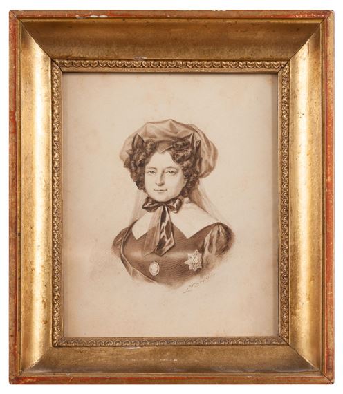 Portrait de Marie Feodorovna, épouse de Paul 1er et Impératrice de Russie by George Dawe, Louis Dupré, Vers 1827