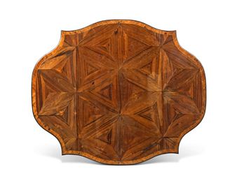 A GEORGE III ZEBRAWOOD, TULIPWOOD, FRUITWOOD, EBONISED AND PARQUETRY PEMBROKE TABLE - Henry Hill Of Marlborough