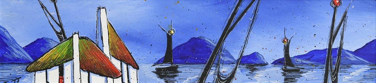 Artwork by T. J. Miles, All You Really Need, Made of oil on board