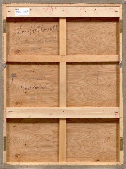 Artwork by Loie Hollowell, First Contact, Made of oil, acrylic, sawdust and high-density foam on linen mounted on panel