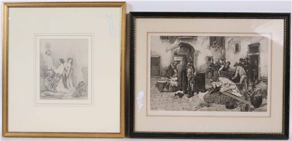 Two Women Dressing,  An Eviction - Luigi Gasparini