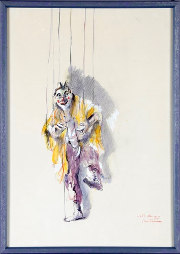 Artwork by Peter Grochmann, Let´s dance, Made of Gesamtgröße: 47,5 x 60,5 cm