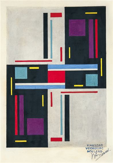 Carpet Design by Vilmos Huszár, after 1918