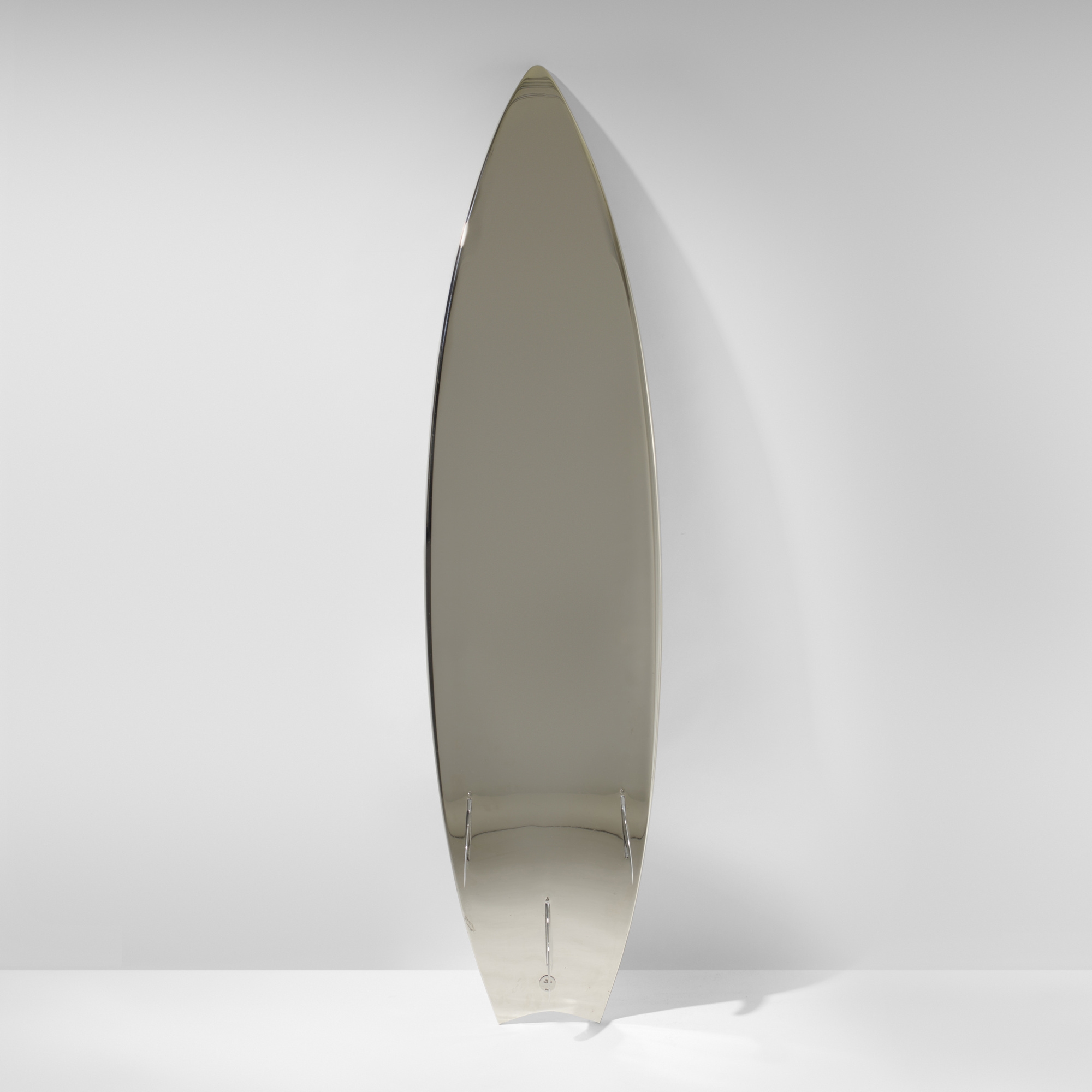 Artwork by Marc Newson, Nickel surfboard, Made of nickel