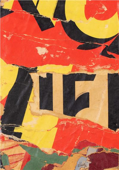 Métro Alesia by Jacques Villeglé, dated juin 1990